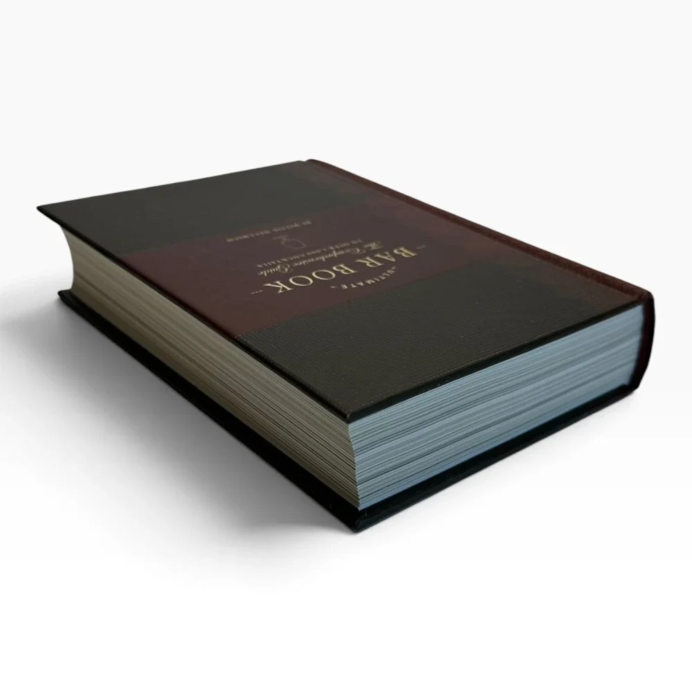 Chronicle Books Ultimate Bar Book Mittie Hellmich Burgundy Gold Bar